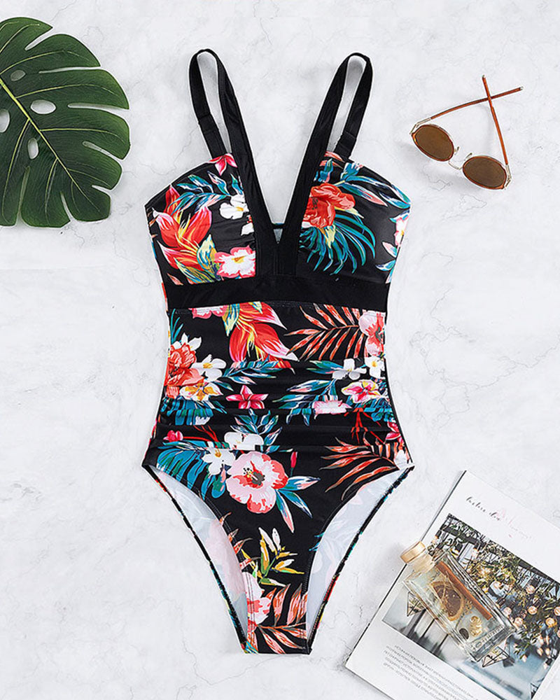 Noeline - Chic Floral One-Piece