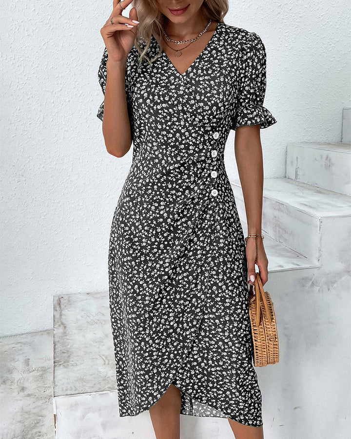Charlotte – Button Wrap Dress