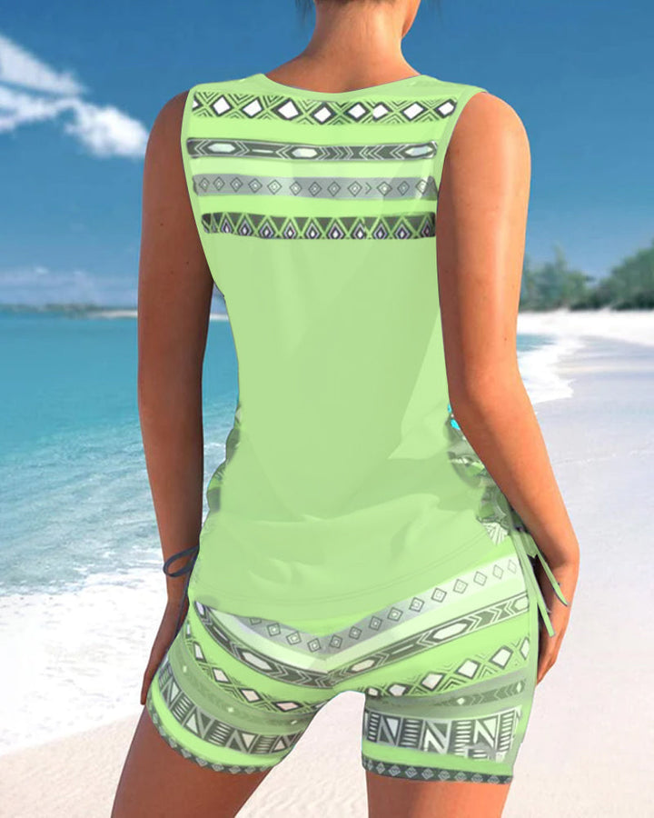 Robyn - Tankini Featuring Geometric Print