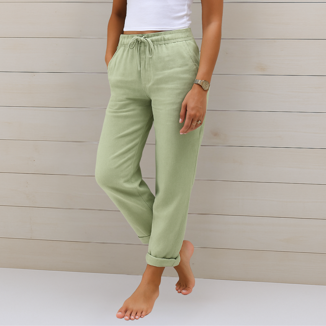 Indie - Premium Breathable Linen Stretch Trousers