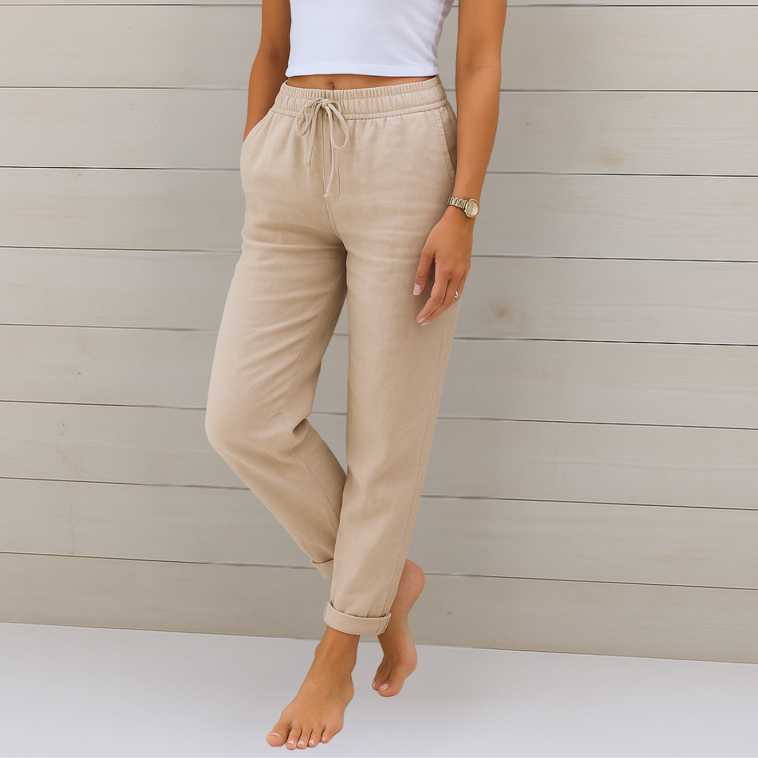 Indie - Premium Breathable Linen Stretch Trousers