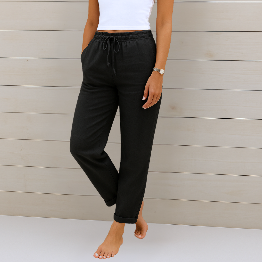 Indie - Premium Breathable Linen Stretch Trousers