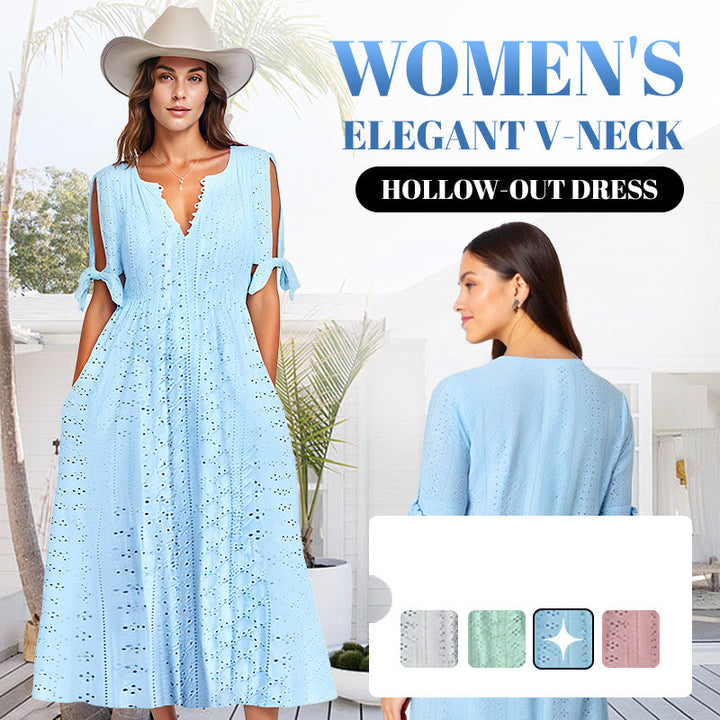 Emily – Elegant V-Neck Dress