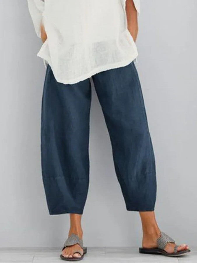 Sophie - Linnen Breeze Cropped Trousers