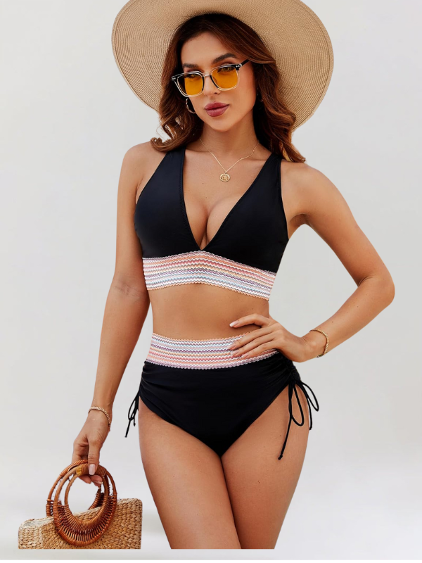 Angela – High-Waisted Bikini Set with Tummy Control