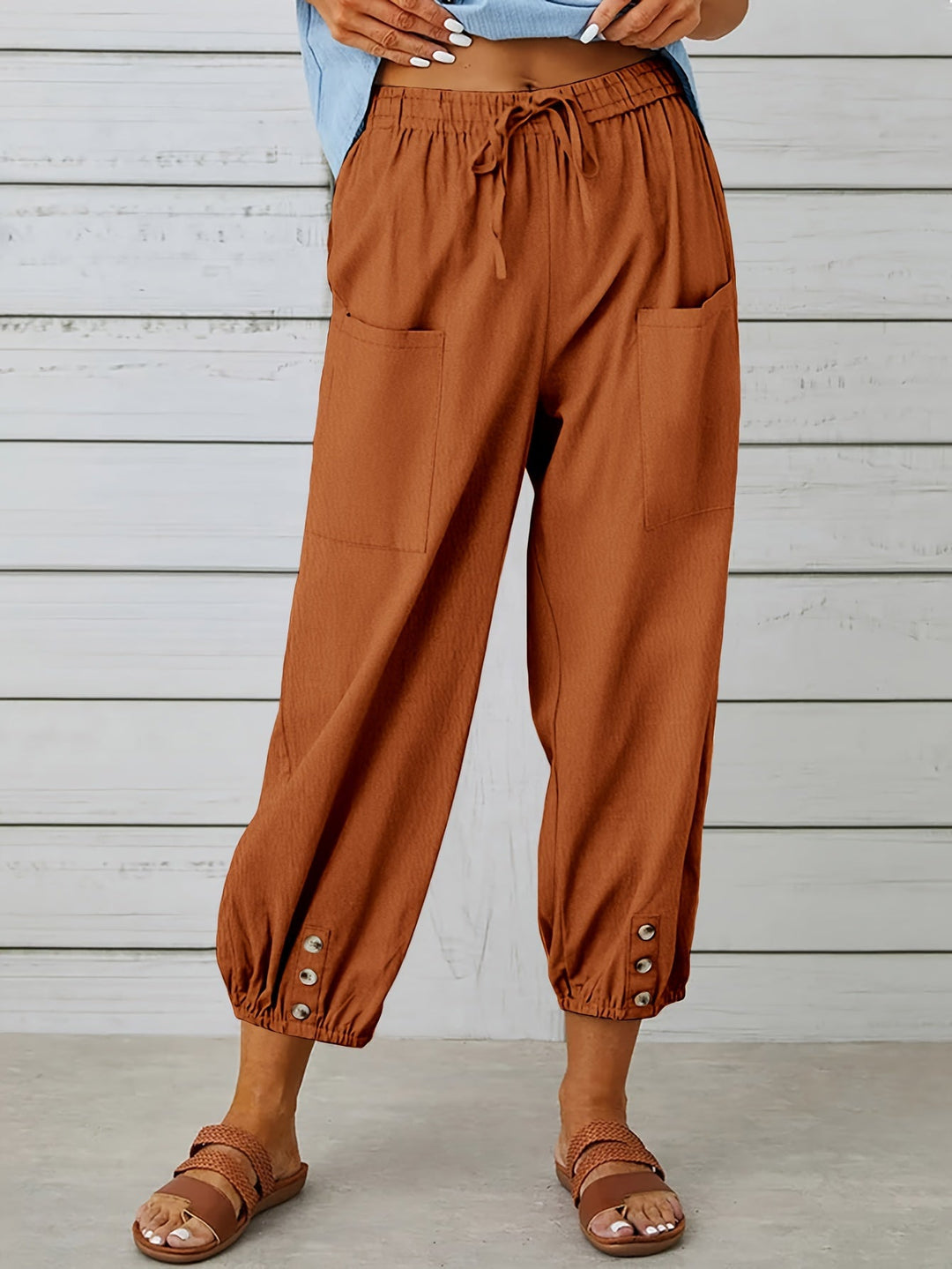 Kate - Wide Leg Capri Pants