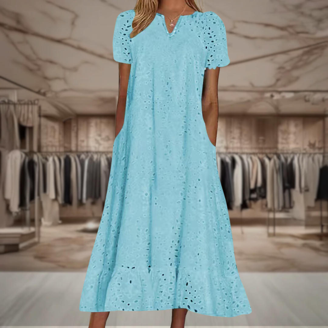 Sarah – Classic Broderie Dress