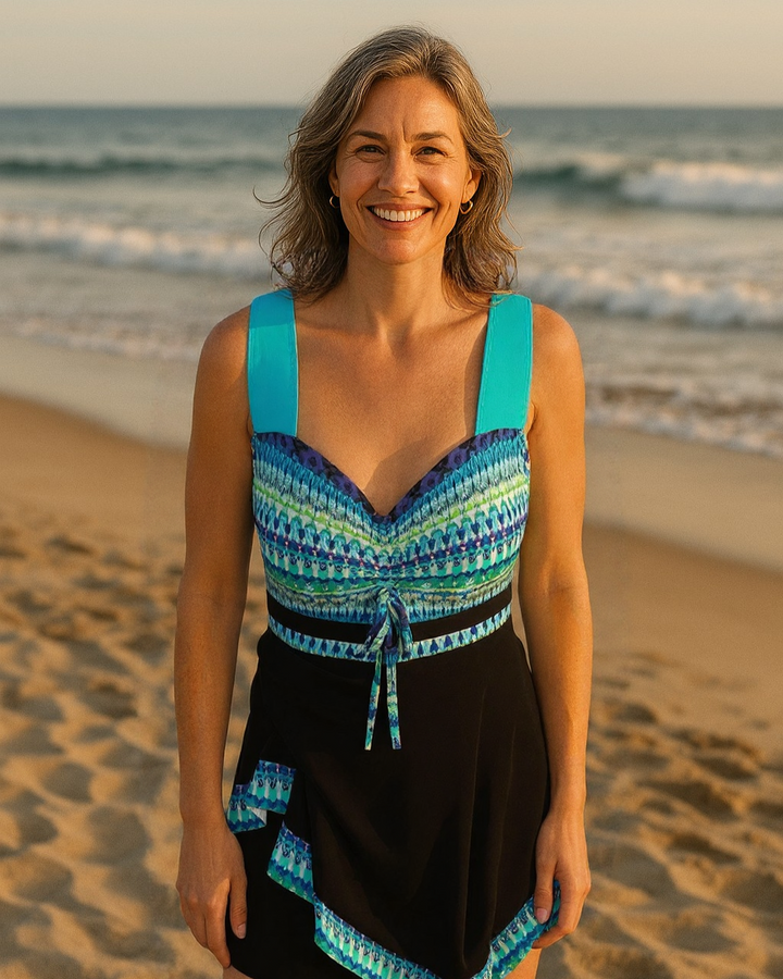 Linda – Vibrant Two-Piece Swim Set