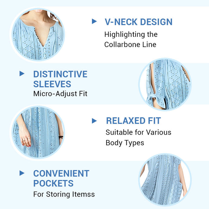 Emily – Elegant V-Neck Dress