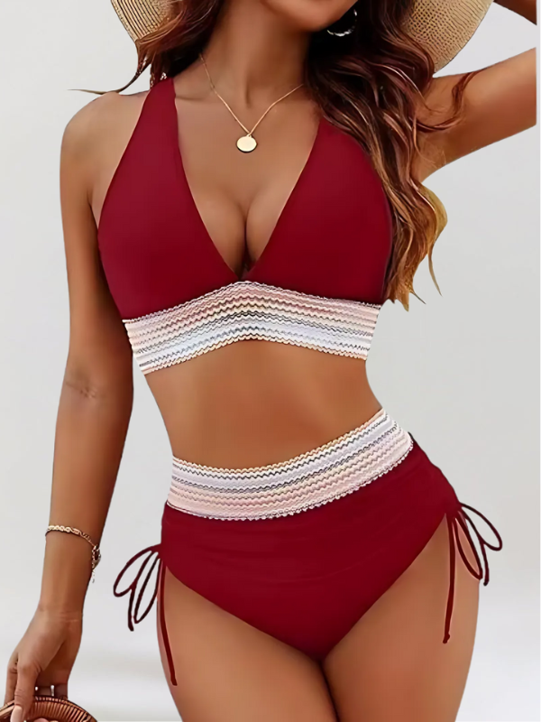 Angela – High-Waisted Bikini Set with Tummy Control