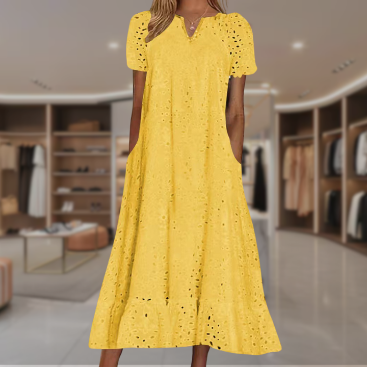 Sarah – Classic Broderie Dress