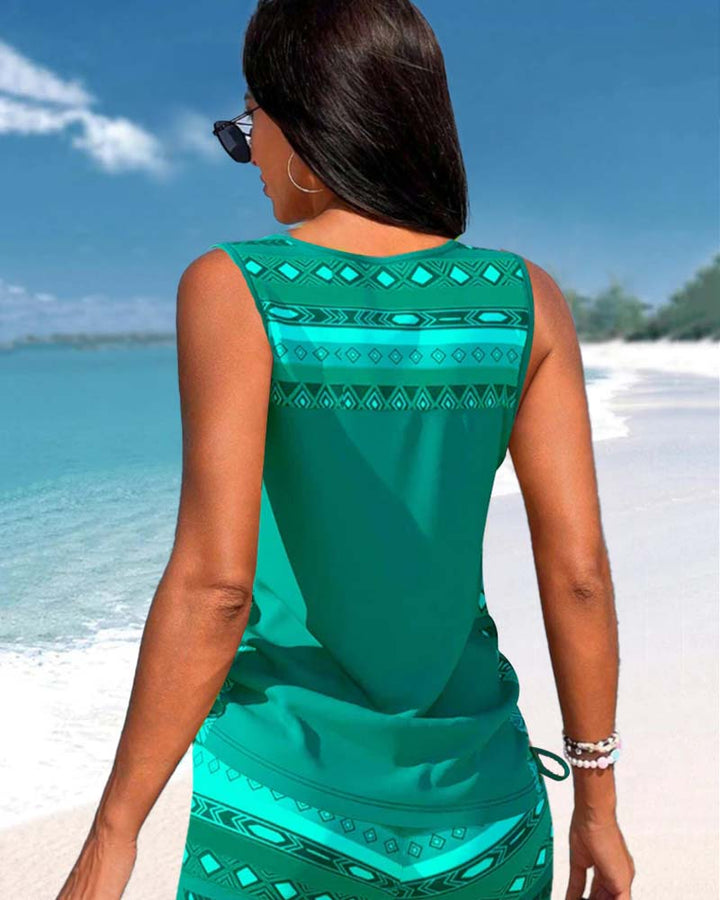 Robyn - Tankini Featuring Geometric Print