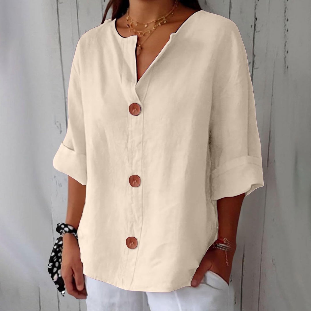 Clarice - Lightweight Buttoned Blouse
