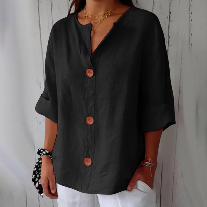 Clarice - Lightweight Buttoned Blouse
