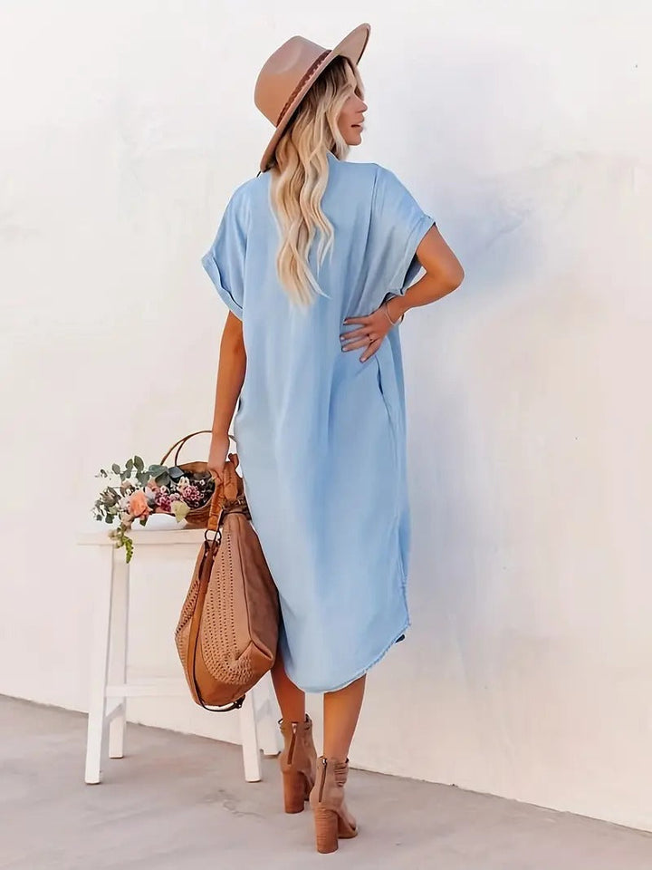 Zara - Pocketed Shirt Dress