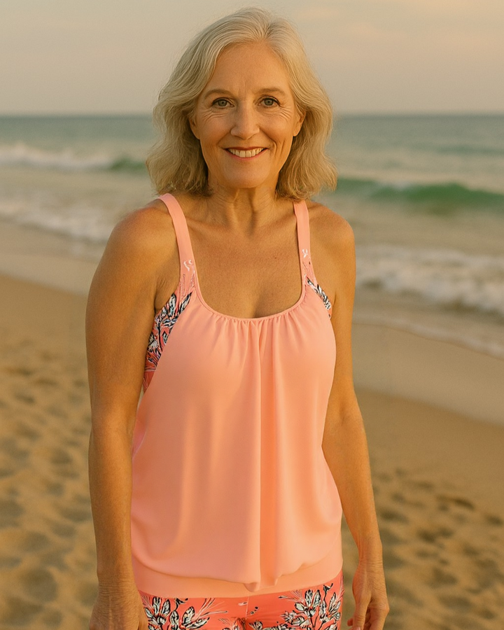 Gail - Floral Print Classic Tankini