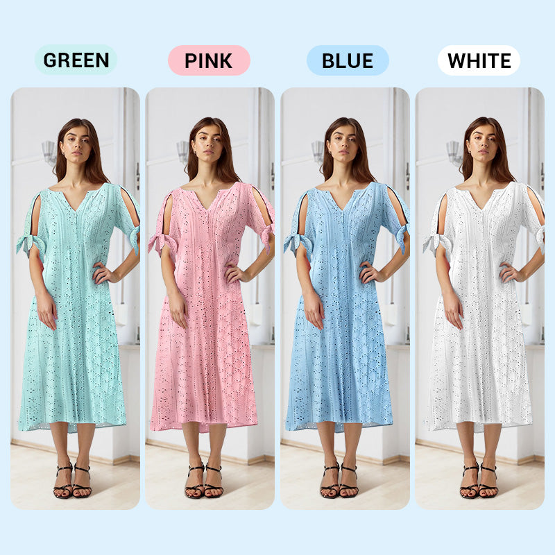 Emily – Elegant V-Neck Dress