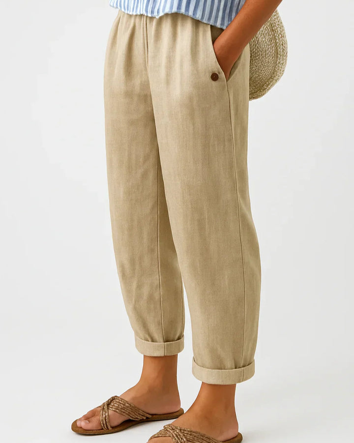Penelope – Linen-Cotton Trouser