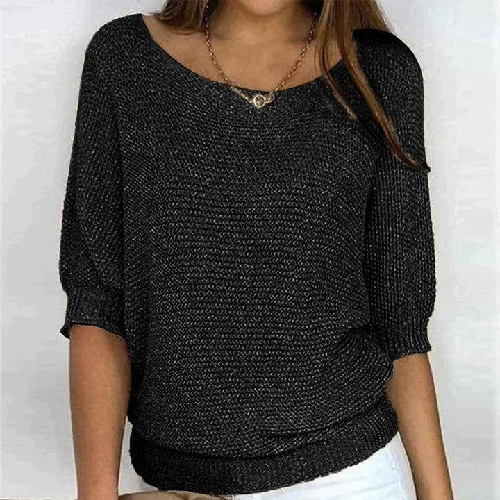 Freya - Wide Neck Knit Top