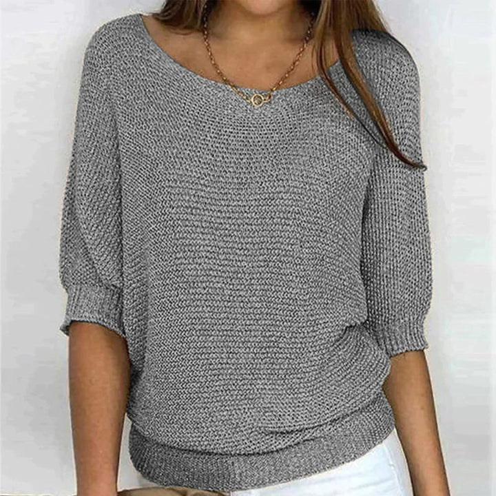 Freya - Wide Neck Knit Top