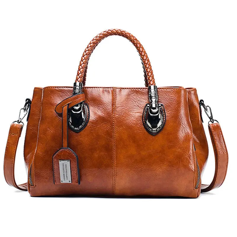 Frances - Elegant handbag with braided handle