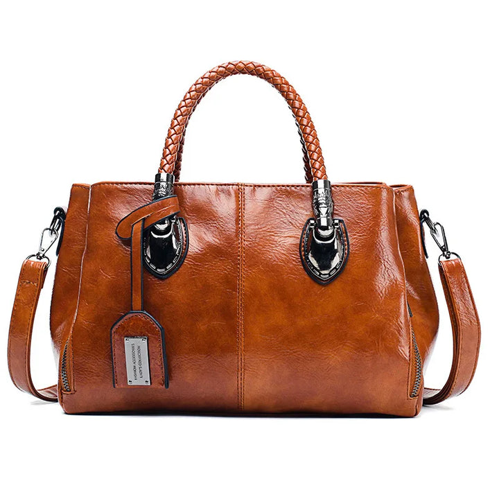 Frances - Elegant handbag with braided handle