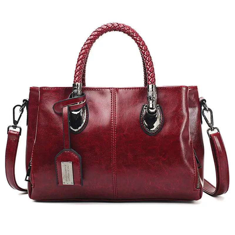 Frances - Elegant handbag with braided handle