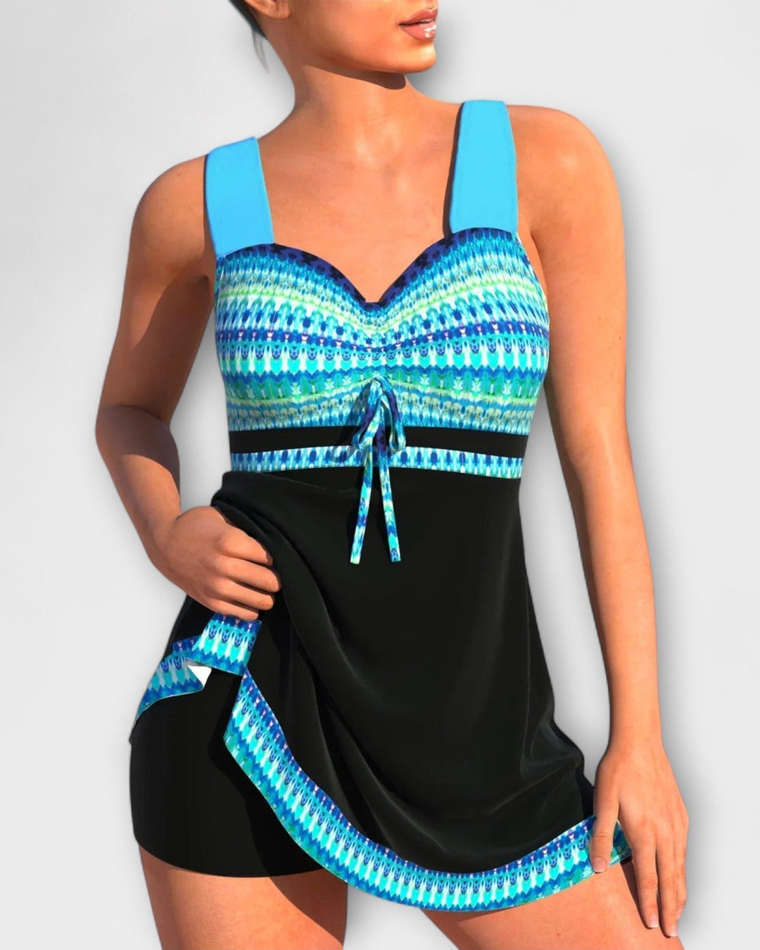 Linda – Vibrant Two-Piece Swim Set