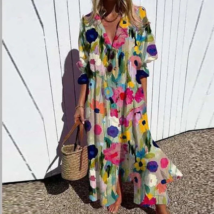 Wendy - Puff Sleeve Maxi Dress