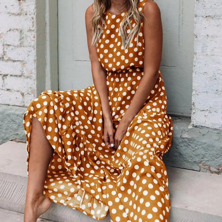 Penelope - Dotted Maxi Dress