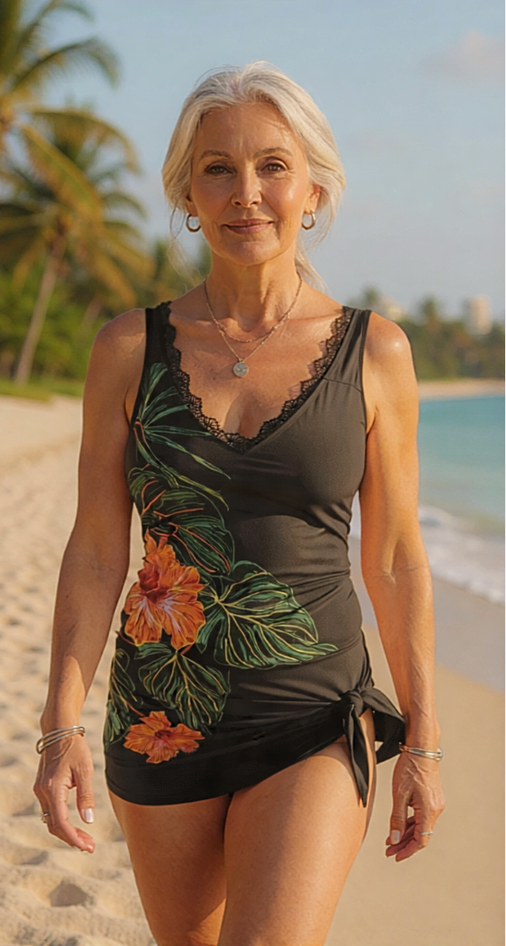 Ivy - Floral Pattern Swim Tankini