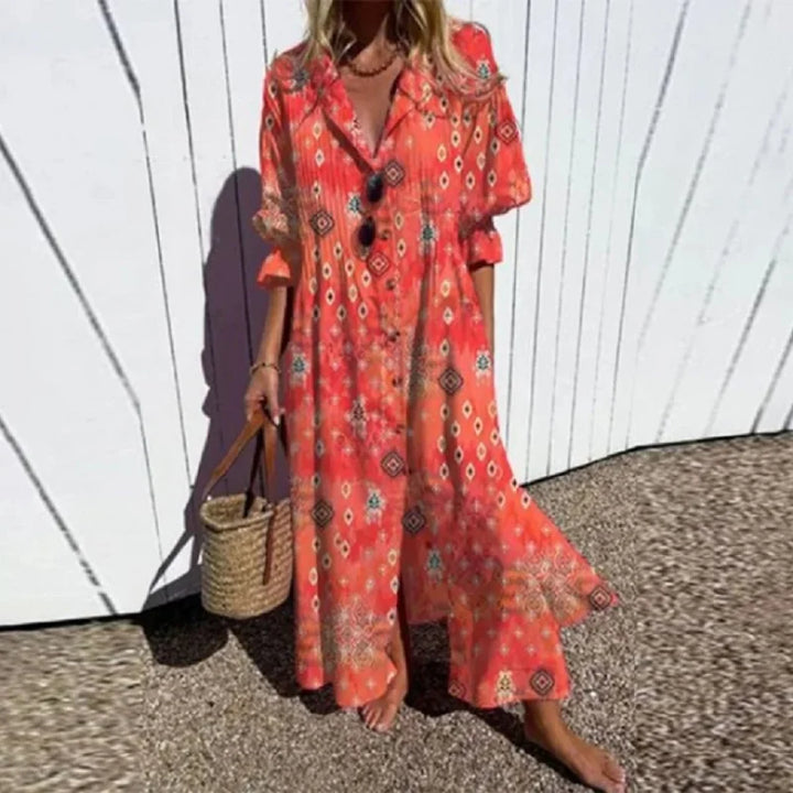 Wendy - Puff Sleeve Maxi Dress