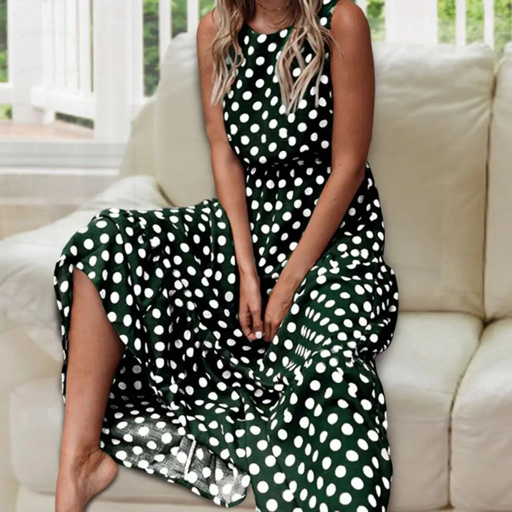 Penelope - Dotted Maxi Dress