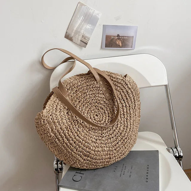 Philippa - Round Woven Handbag