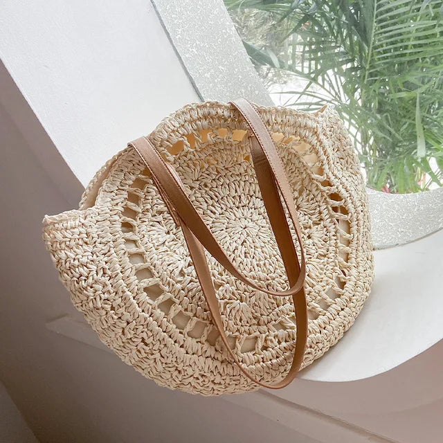 Philippa - Round Woven Handbag
