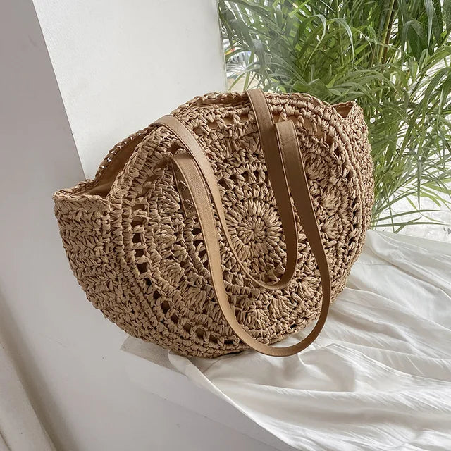 Philippa - Round Woven Handbag