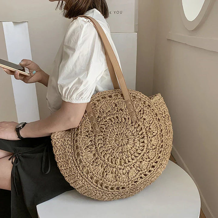 Philippa - Round Woven Handbag