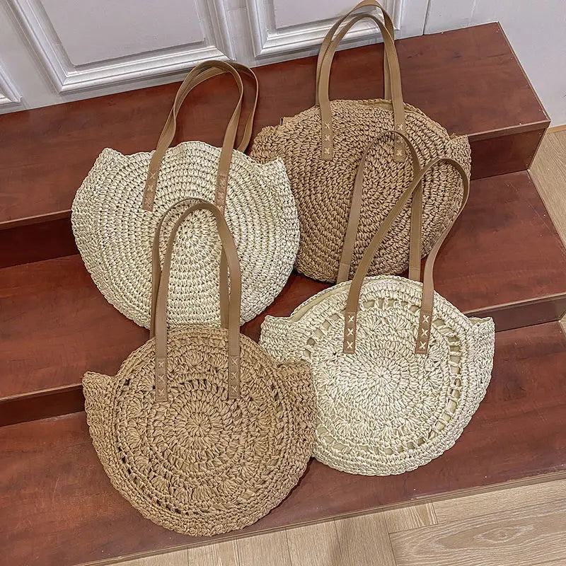 Philippa - Round Woven Handbag