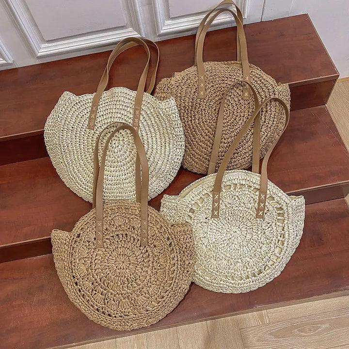 Philippa - Round Woven Handbag