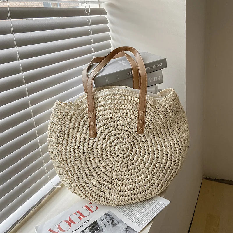Philippa - Round Woven Handbag