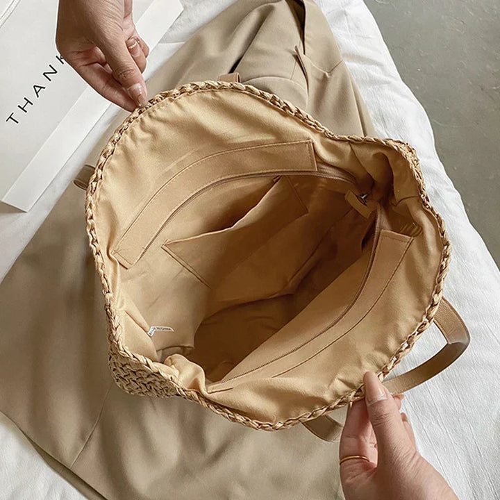 Philippa - Round Woven Handbag