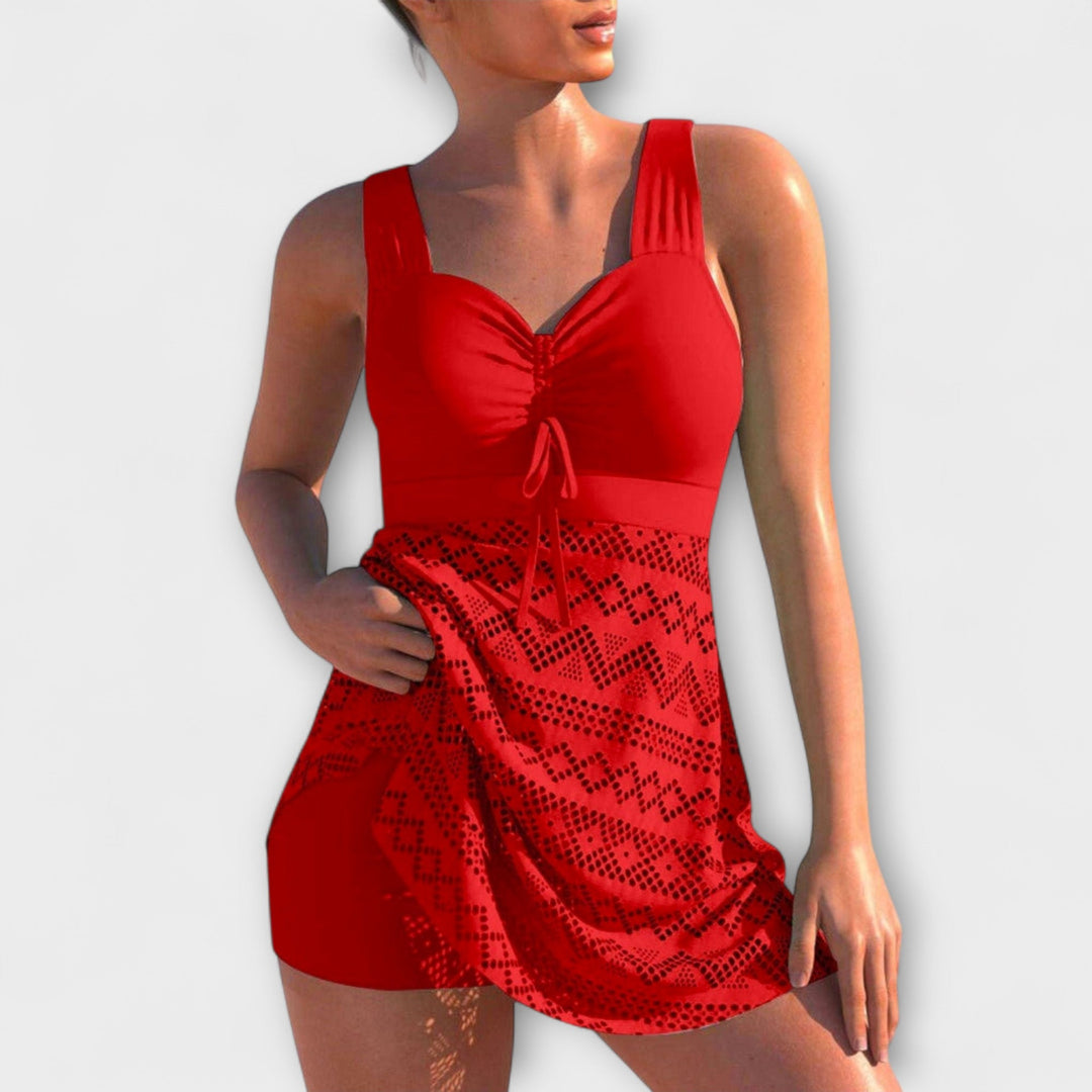 Janet - Two-Piece Swimsuit Set with Skirt