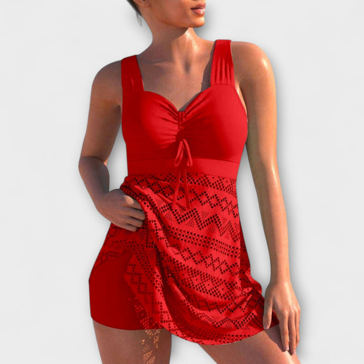 Joan - Two-Piece Swimsuit Set with Skirt