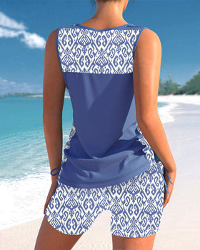 Robyn - Tankini Featuring Geometric Print