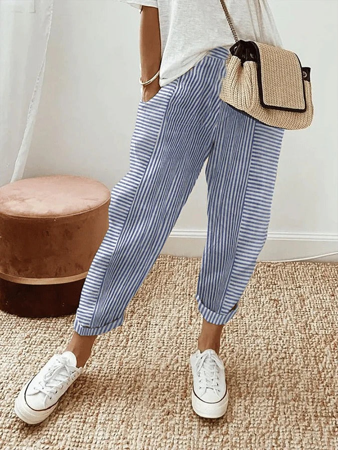 Clara - Striped trousers