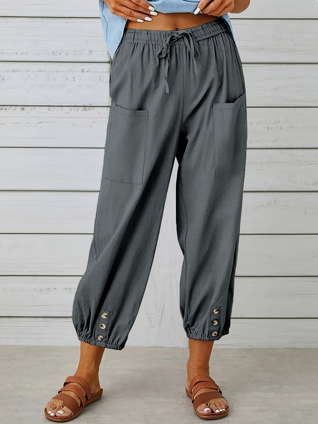 Kate - Wide Leg Capri Pants