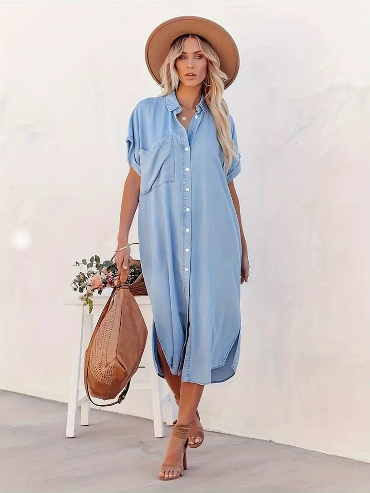Zara - Pocketed Shirt Dress