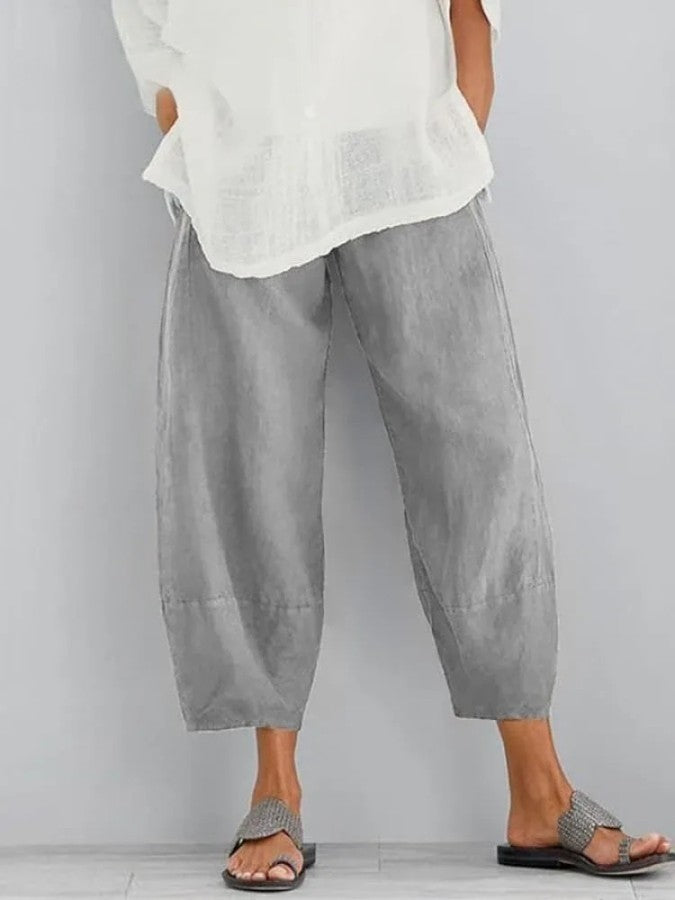 Sophie - Linnen Breeze Cropped Trousers