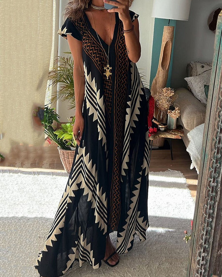 Eloise - V-Neck Sleeveless Dress