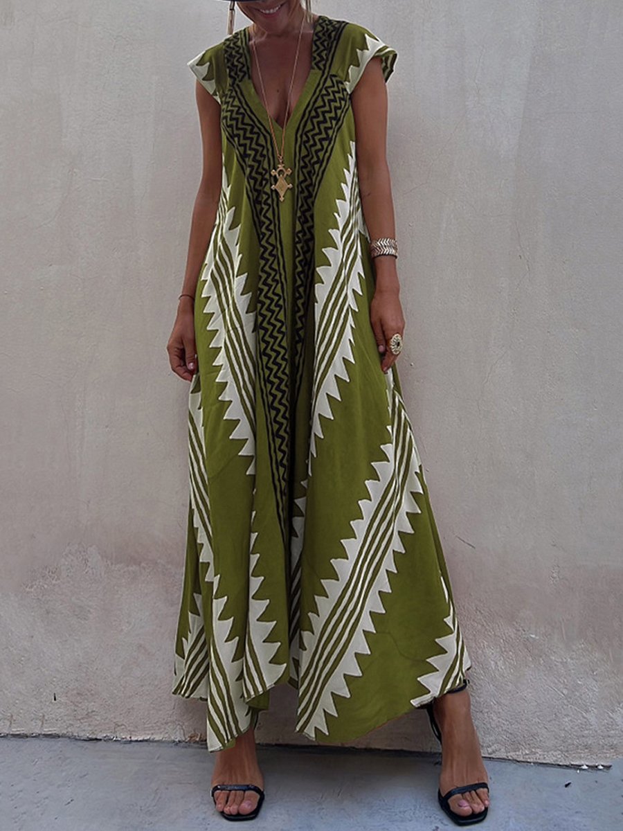 Eloise - V-Neck Sleeveless Dress